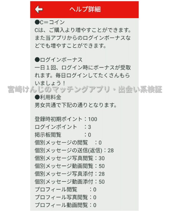 お隣ママ-ポイント表